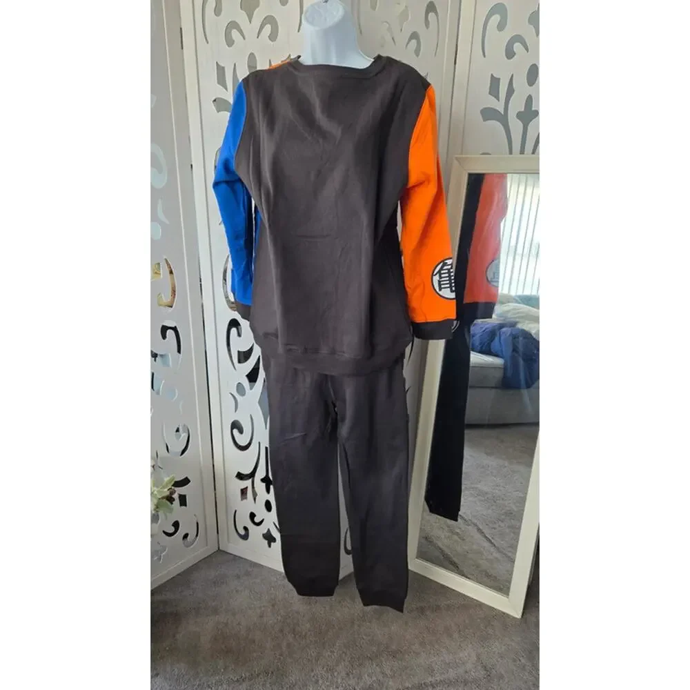 Dragon Ball Z Goku 2 Piece Set Youth XL Sweatshirt Joggers Anime Outfit NWT Blk
